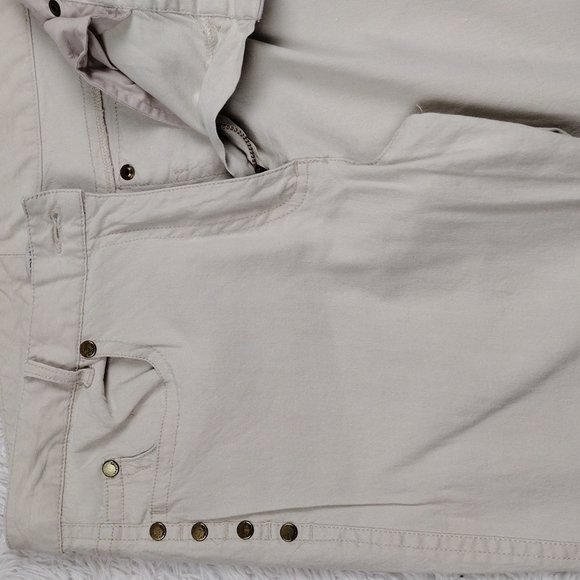 Spanner Five Pocket Mid Rise Straight Leg Beige Light Weight Pants - Picture 6 of 14